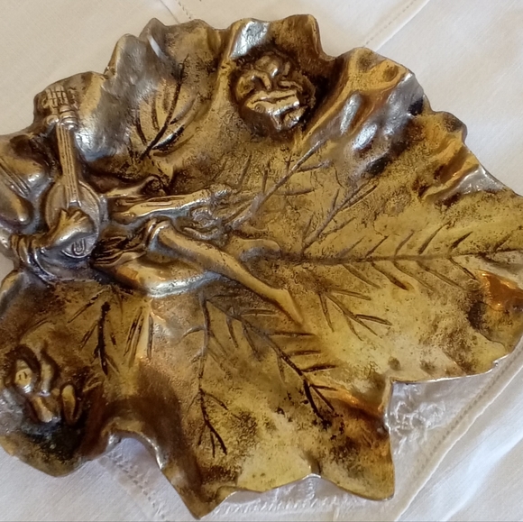 ART NOUVEAU SOLID BRASS/BRONZE? - Picture 2 of 4